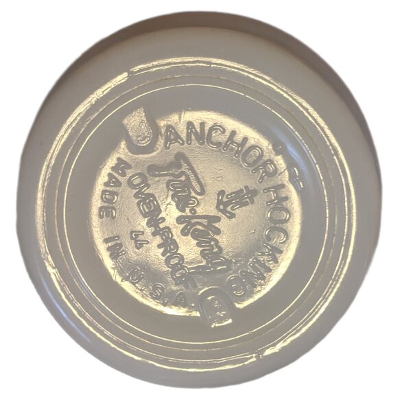 Vintage Fire King Milk Glass Jadeite Mugs Lot of 2 Polka Dots & Lace Oven Ware - Picture 5 of 7